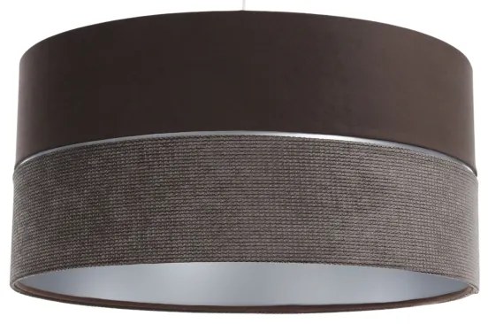 Luster na lanku TWIST 1xE27/60W/230V hnedá/strieborná