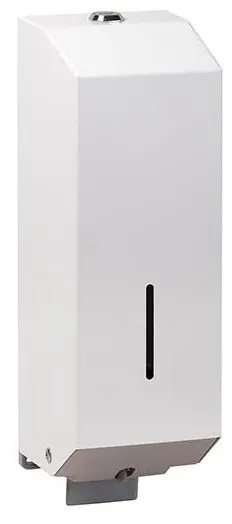 Dávkovač mydla 10×32 cm, nerezová oceľ/biela