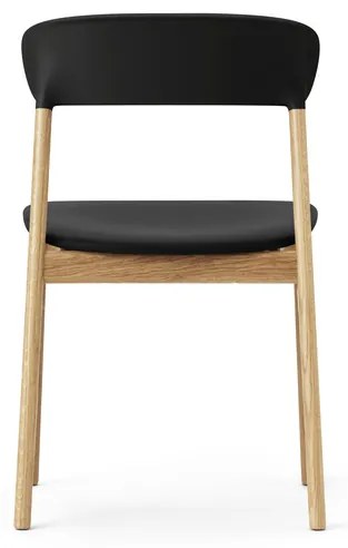 Stolička Herit Chair Spectrum Leather – čierna/dub