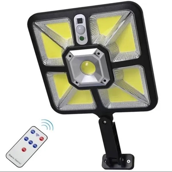 Závesná solárna LED lampa 600W s IR diaľkovým ovládaním čierna ZD97