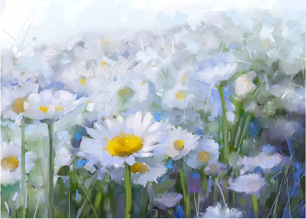 Sklenený obraz - V margaréte (70x50 cm)