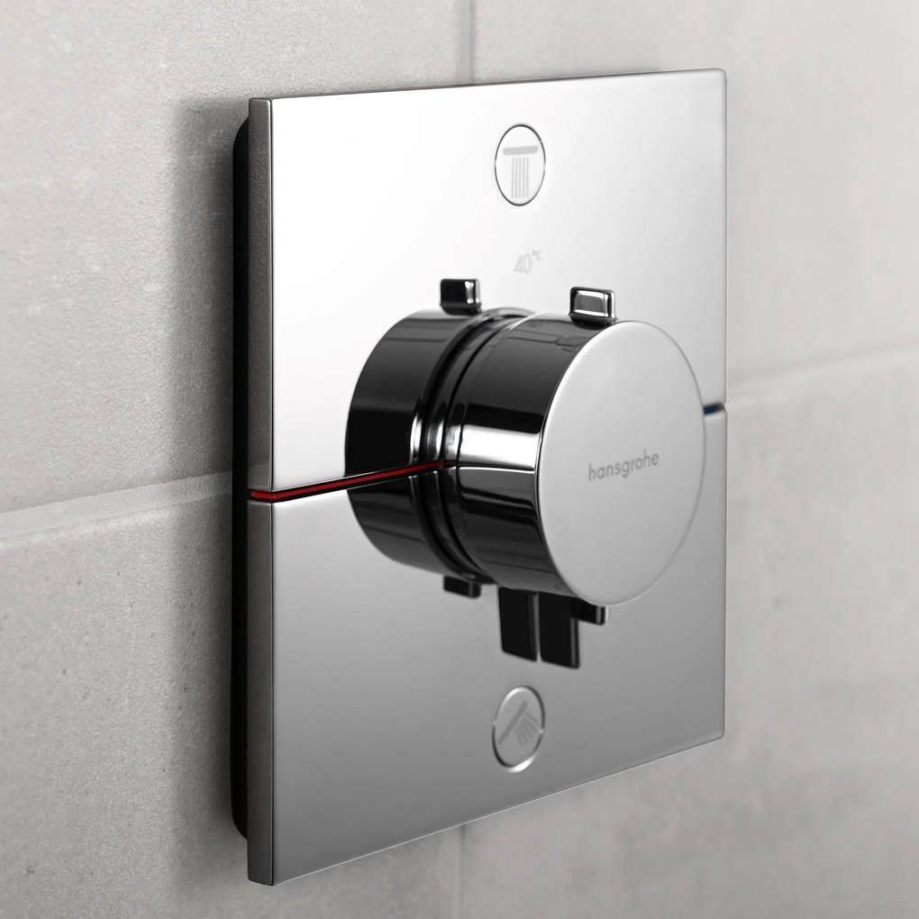 Hansgrohe ShowerSelect Comfort E, termostat pod omietku pre 2 spotrebiče, chrómová, HAN-15572000