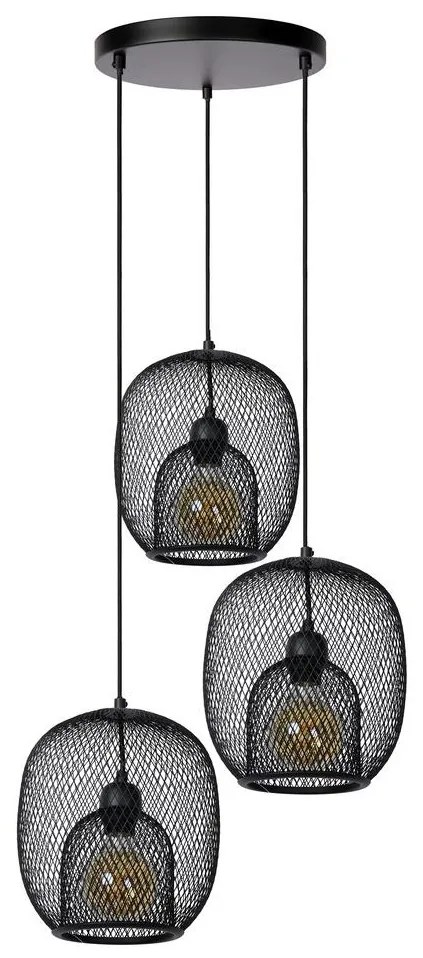 Lucide 78396/03/30 - Luster na lanku JERREL 3xE27/40W/230V