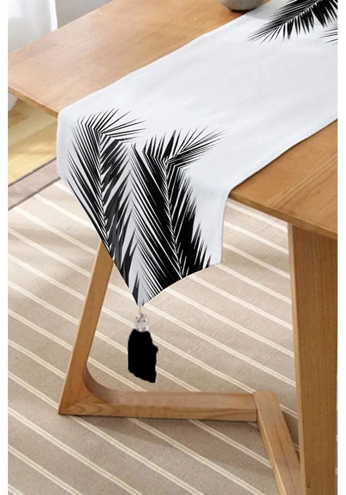 Behúň na stôl 45x140 cm Black Tree – Minimalist Cushion Covers