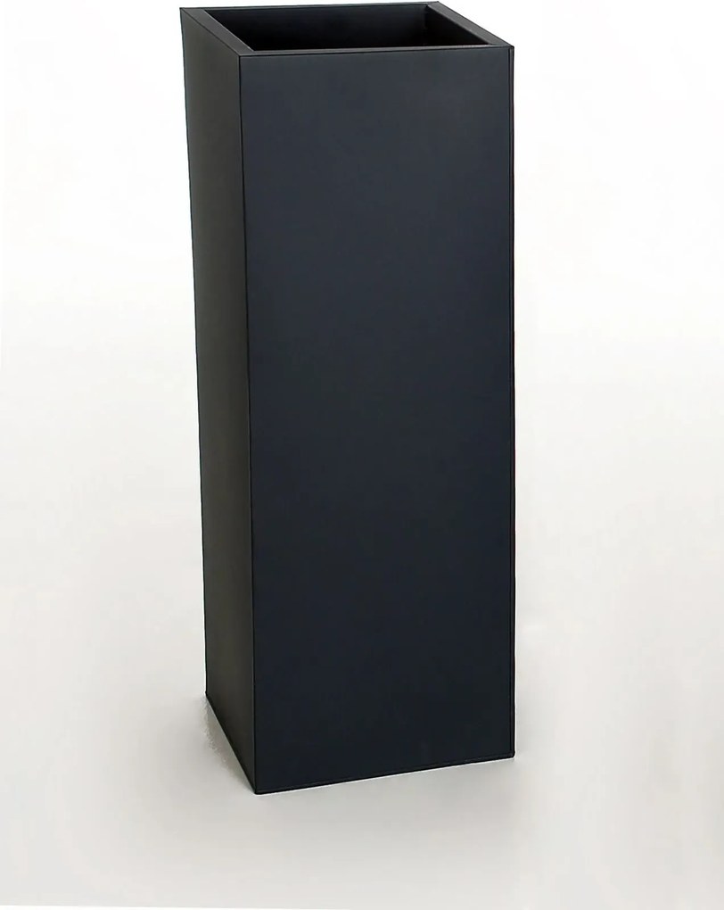Kvetináč BLOCK, pozink, výška 80 cm, antracit, vr. zavlaž. systému