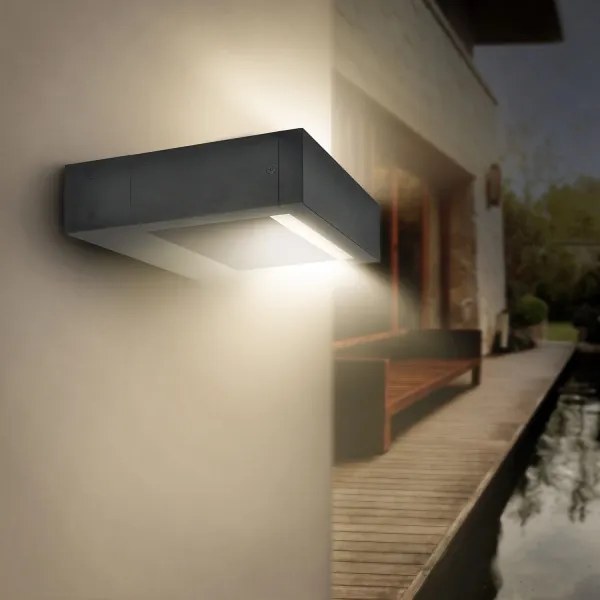 Brilagi - LED Vonkajšie svietidlo RAGUSA LED/7W/230V 3000/4000/6000K antracit IP54