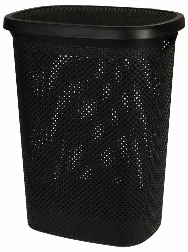 Koš na prádlo STORAGE 60 L černý