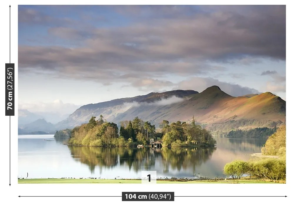 Fototapeta Vliesová Jazero derwentwater 104x70 cm