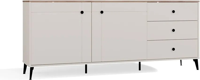 Komoda Point 183 cm dub Castello/kašmírová