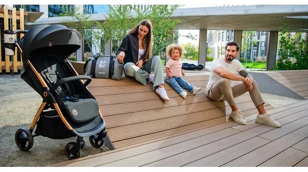 Lionelo - Kočík INGRID čierny