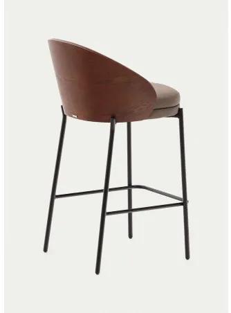 EAMY BROWN pultová stolička - umelá koža Hnedá