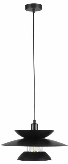 Luster na lanku BERIT 1xE27/20W/230V čierna