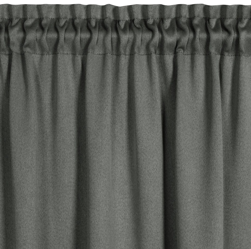 ZATEMŇOVACÍ ZÁVES NA KRÚŽKOCH CARLO 130X300 CM TMAVOSIVÁ