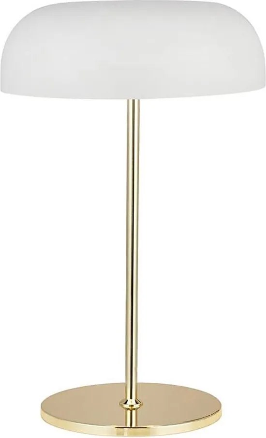 Searchlight EU60707WH - Stolná lampa HANOVER 2xE14/7W/230V biela/zlatá