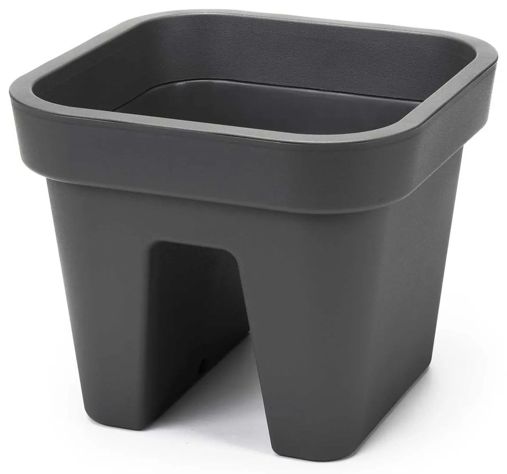 PLASTOVÝ KVETINÁČ LYS 24X29X29 CM ANTRACITOVÁ