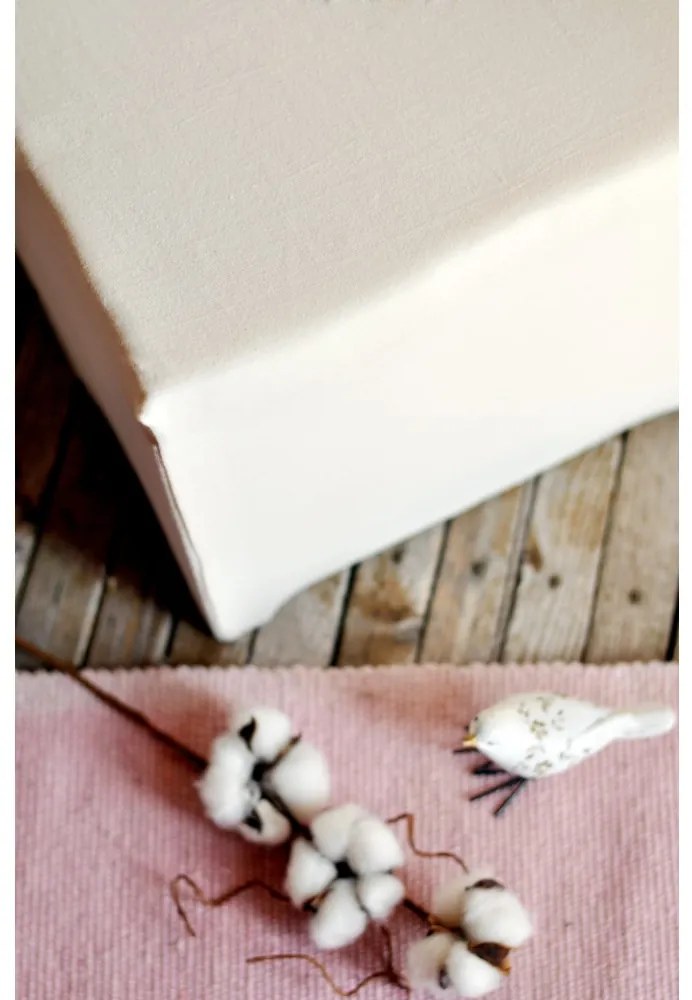 Plachta posteľná prírodná superstretch EMI, Plachta 90 (100)x200