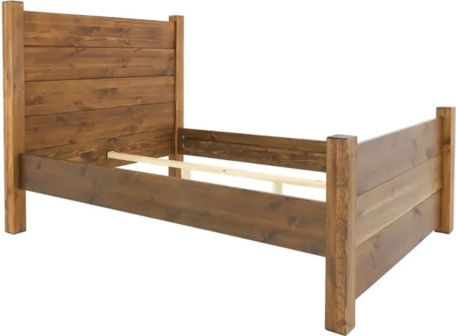 Rustikálna manželská posteľ, 140/160/180 x 200 cm 140 cm