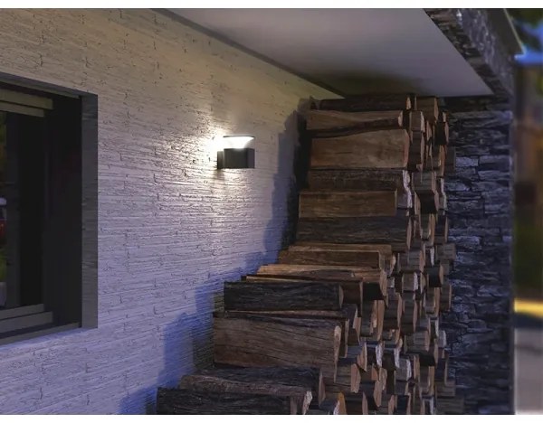 LED Vonkajšie nástenné svietidlo ORNELA LED/6W/230V 3000K IP54 antracit