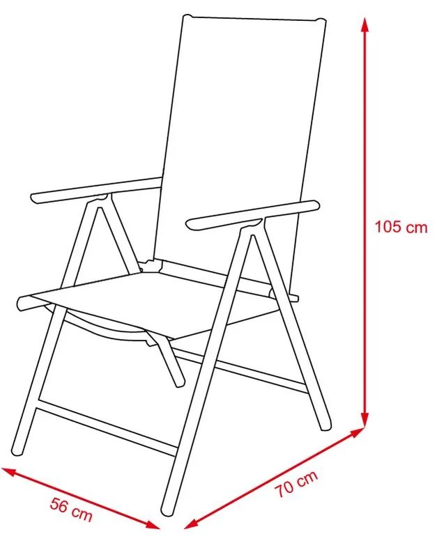 Set záhradného nábytku 8-dielny Avenberg HARMONY čierno-sivá