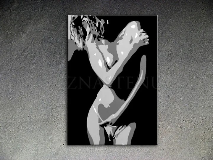 Ručne maľovaný POP Art obraz Nude Woman | rôzne rozmery