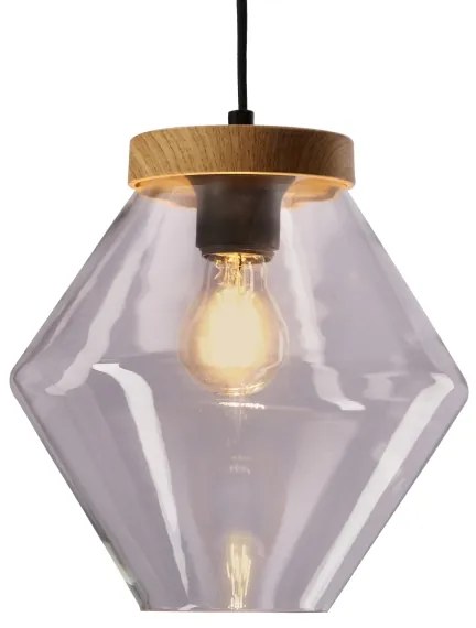 Luster na lanku BRELS 1xE27/40W/230V priehľadný
