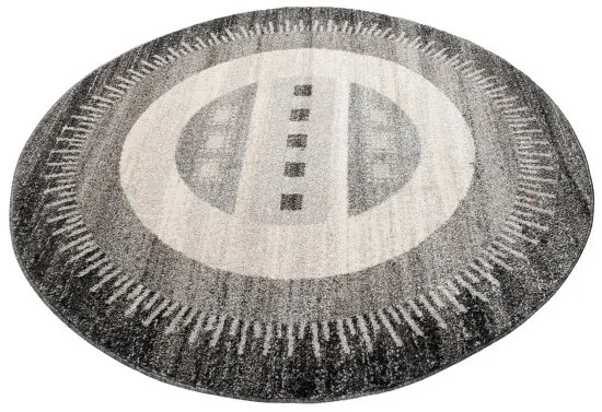 Koberec SARI K189A B1X čierny kruh