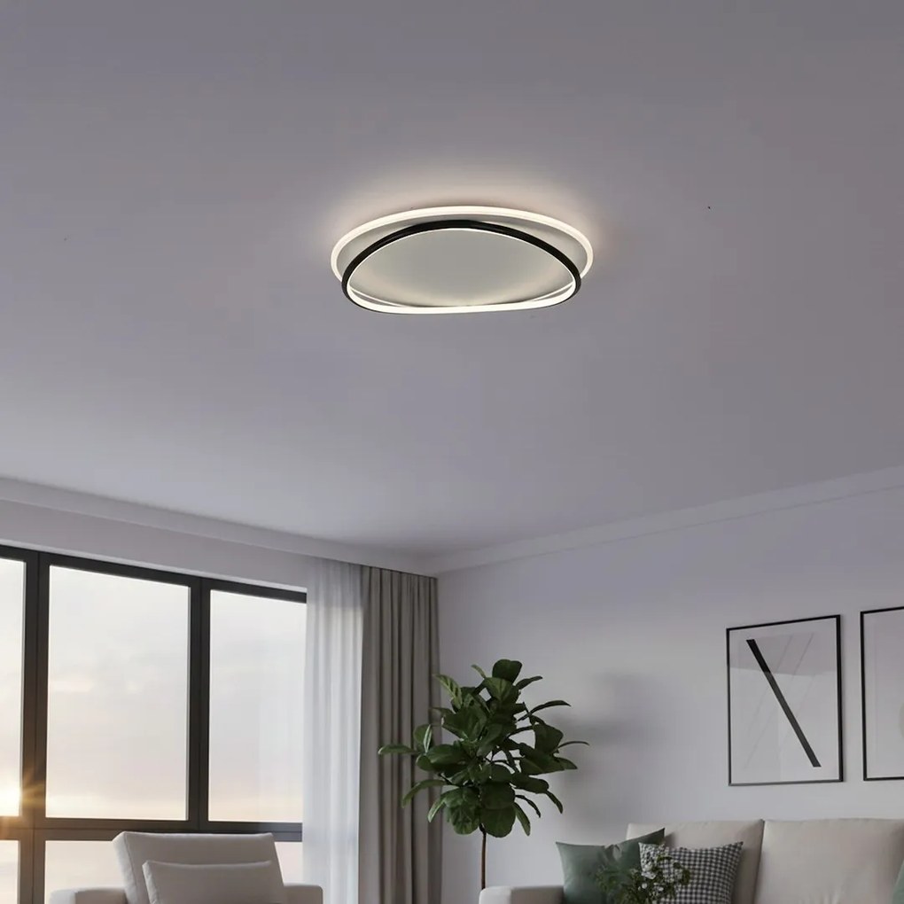 Stropné LED svietidlo Halo, 2x LED 38w, 4000k, b