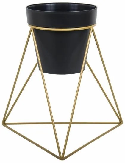 Stojan na kvetináč TRIANGL 40x45 cm zlatá