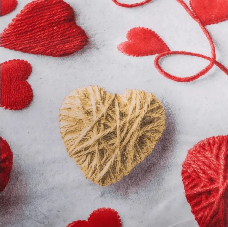 Obliečky z mikrovlákna VELHEART červené Rozmer obliečky: 70 x 80 cm | 140 x 200 cm