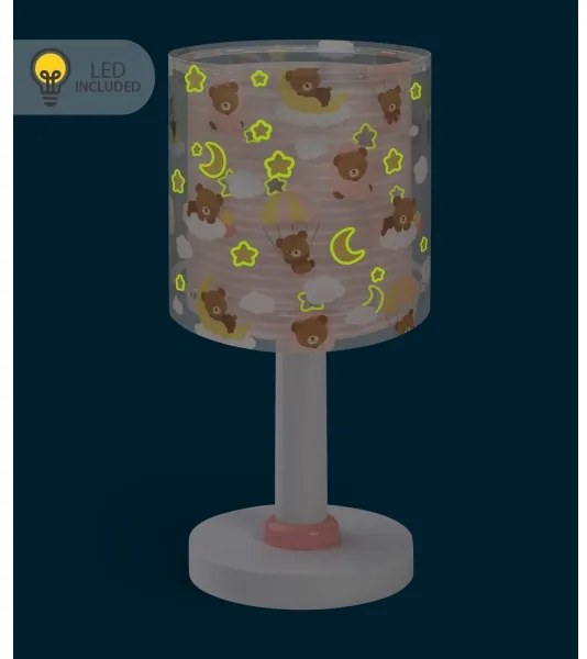 Dalber 41571S - LED detská lampička BABY TEDDY 1xG4/4W/230V ružová