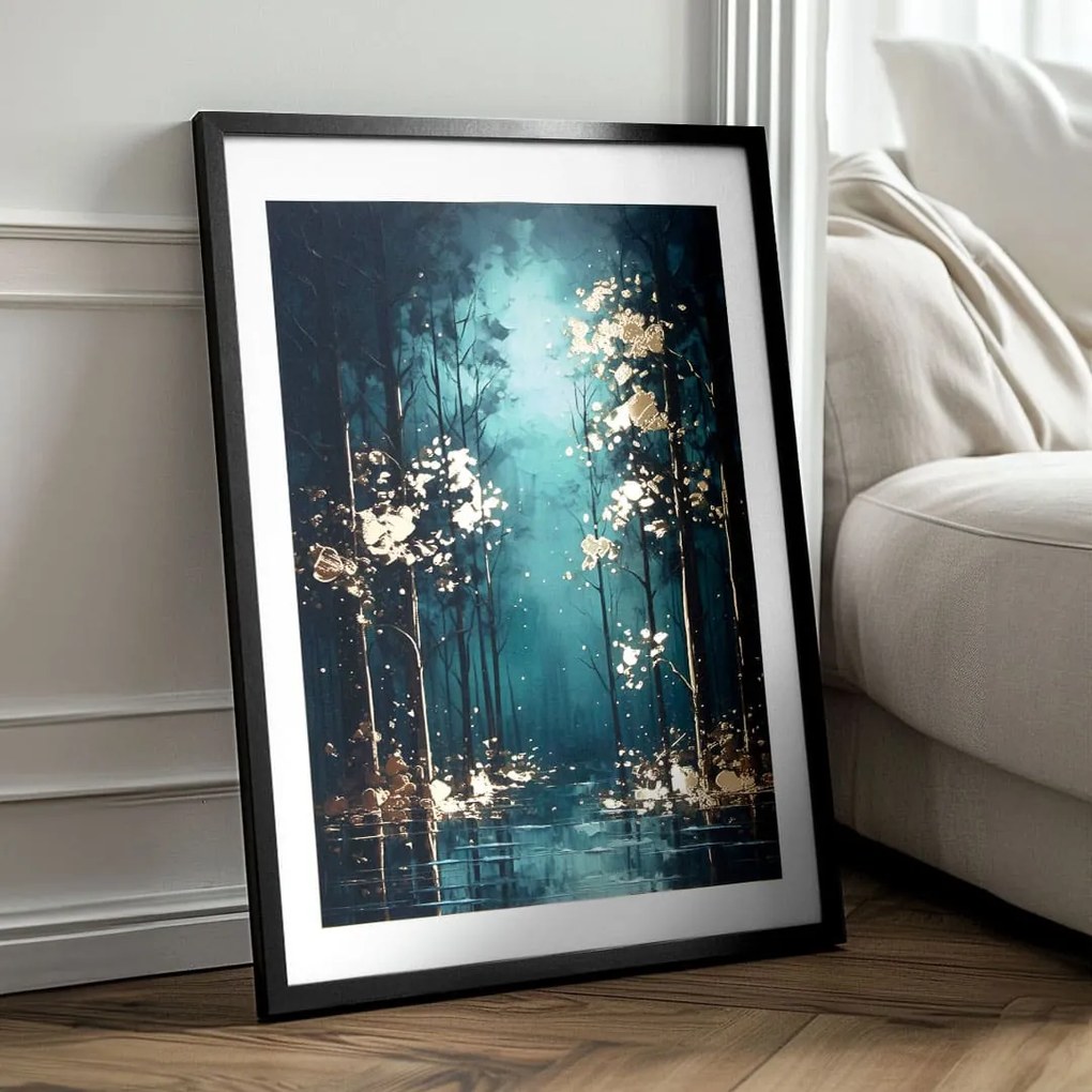 Plagát na stenu s EXTRA efektom - Mystic Trees