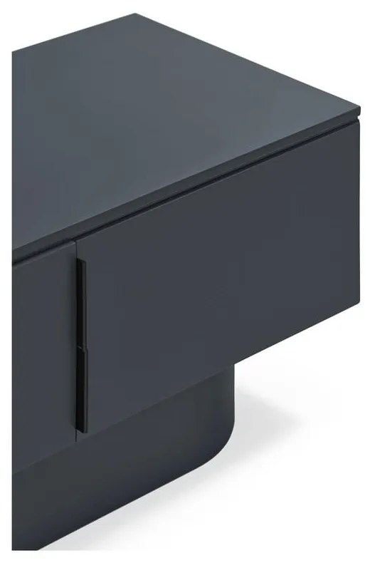 Antracitový TV stolík 200x50 cm Totem – Teulat