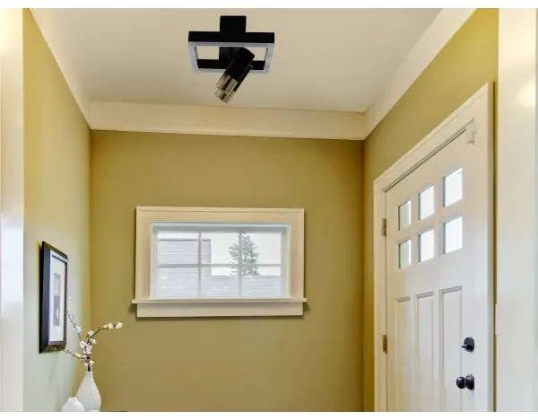 LED Stmievateľné stropné svietidlo LED/50W/230V 3000-6500K čierna +diaľkové ovládanie