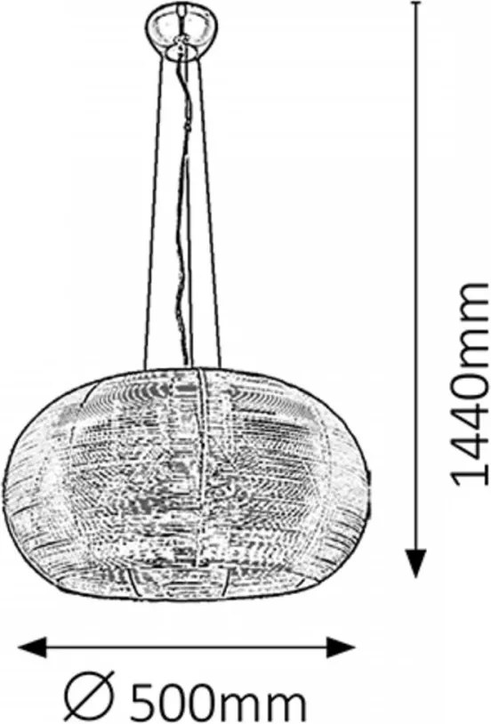 RABALUX 2884 Meda závesné svietidlo 50 cm New 2014