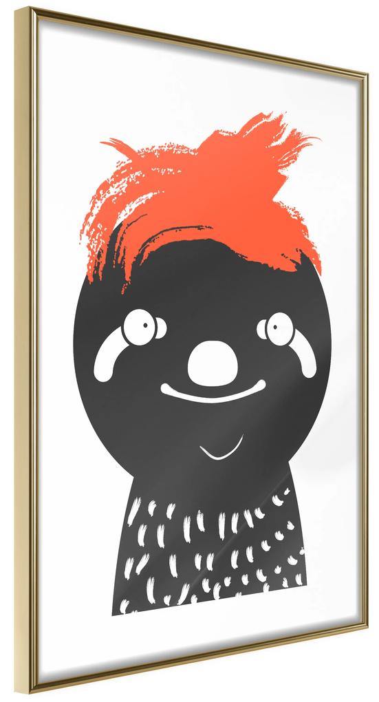Artgeist Plagát - Crazy Sloth [Poster] Veľkosť: 40x60, Verzia: Zlatý rám s passe-partout