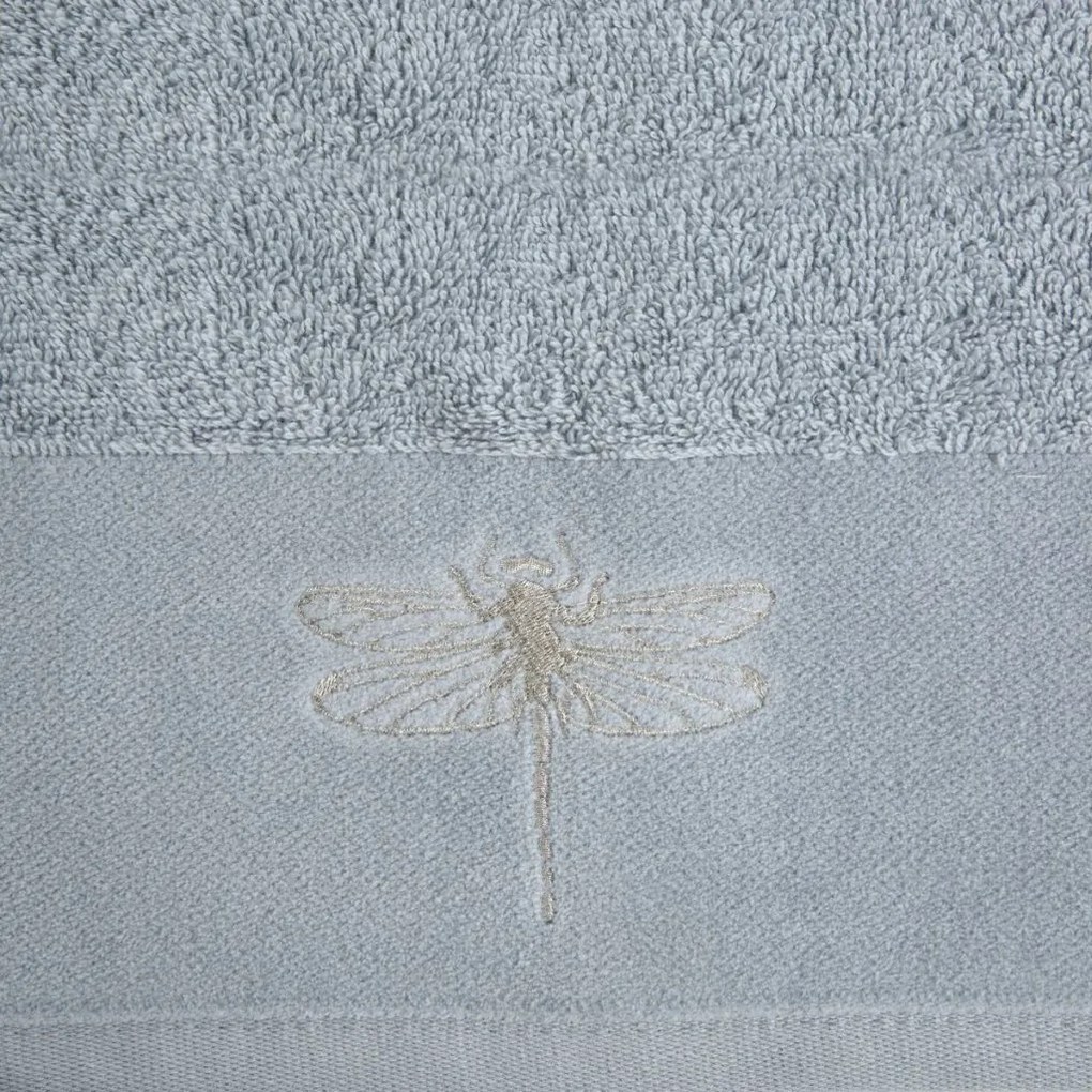 Dekorstudio Bavlnený uterák VÁŽKA 04 - sivý Rozmer uteráku: 50x90cm