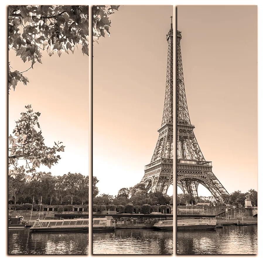 Obraz na plátne -  Eiffel Tower - štvorec 3110FB (75x75 cm)