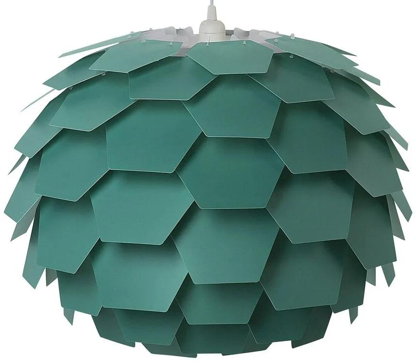 Veľká zelená stropná lampa SEGRE Beliani