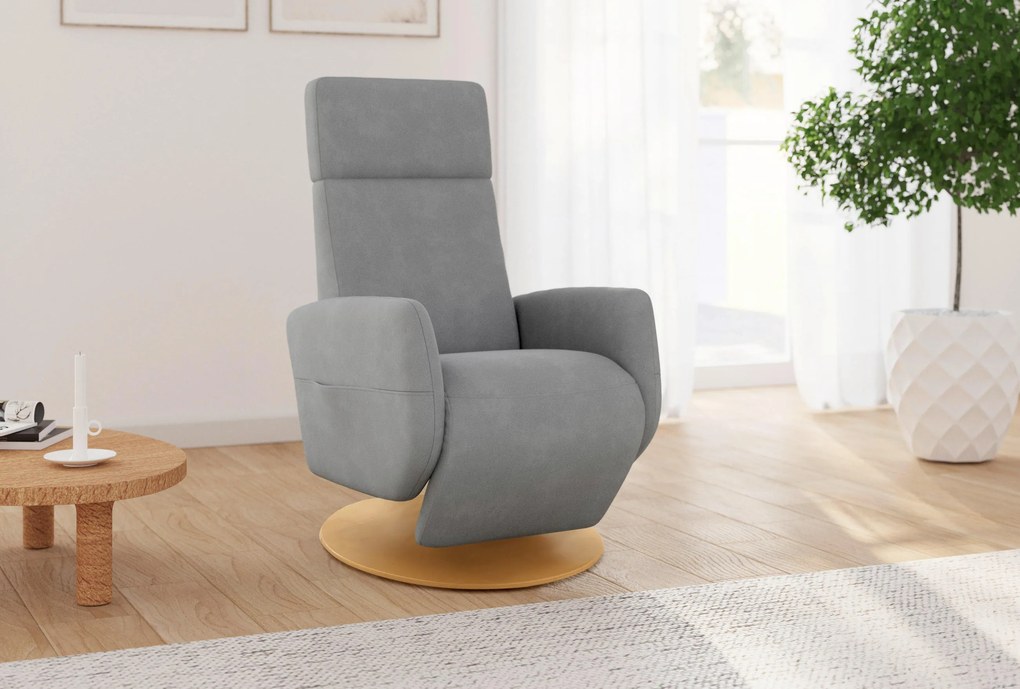 XXXLutz RELAXAČNÉ KRESLO, textil, sivá Sit & More - Online Only obývacie izby - 0001440161G7