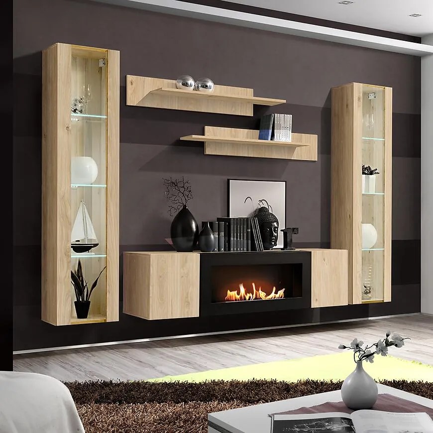 Obývacia stena Fly Hj Fy M3 Hickory Jackson/Biokrb