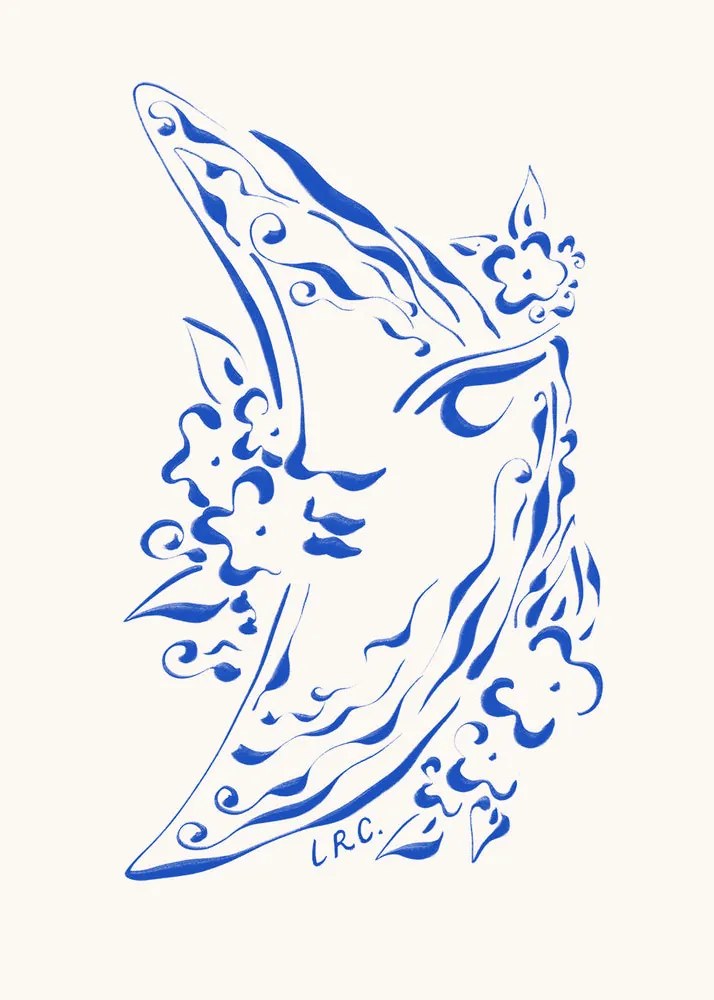 Moikka Plagát Dreaming Moon by Lucrecia Rey Caro 50x70