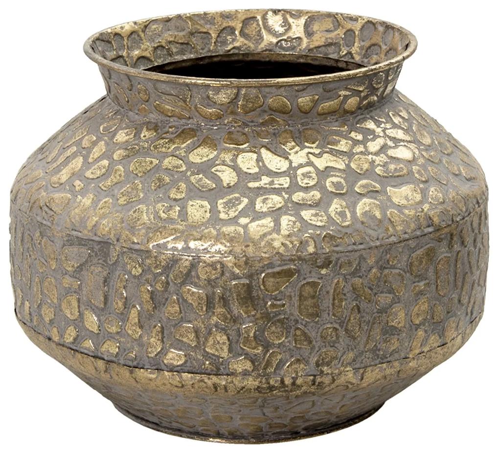 Zlatá antik dekoračné váza Gemma - Ø 28*20 cm