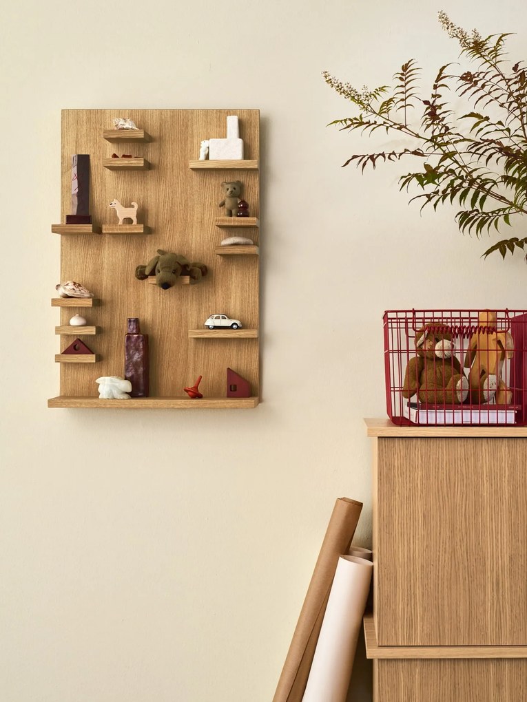 Ferm Living Nástenná polica Parade Oiled Oak 60 cm