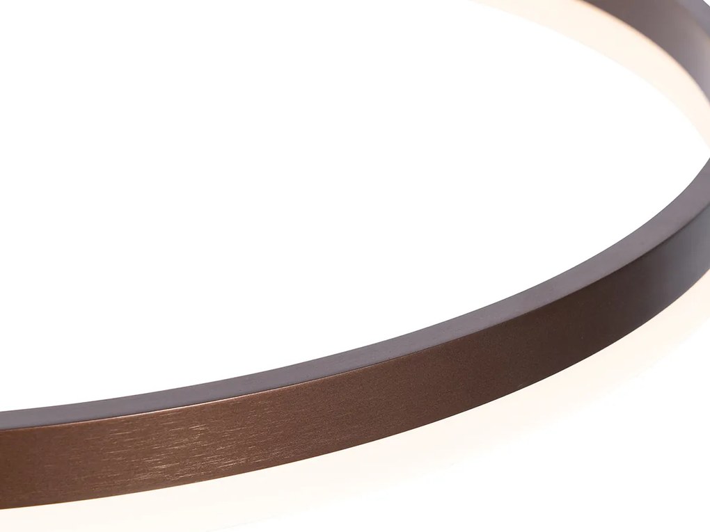 Závesné svietidlo tmavá bronz 60 cm vrátane LED 3-stupňové stmievateľné - Anello