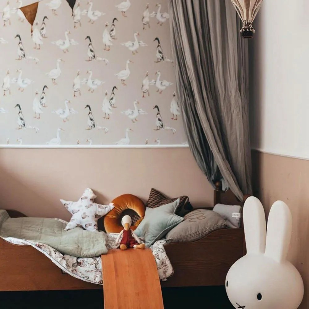 Tapeta bielej kačice 280x50 cm