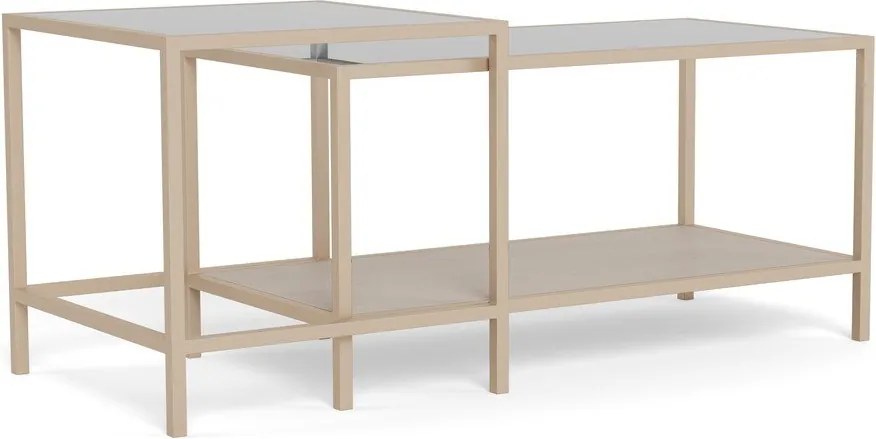 Sivé oceľové konferenčné stolíky v súprave 2 ks 50x90 cm Seaford – Actona