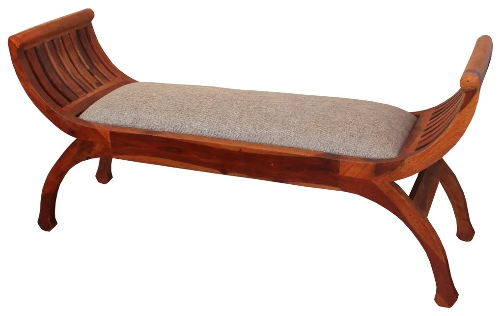 furniture-nabytek.cz - Drevený taburet z masívu palisander 120x60x40