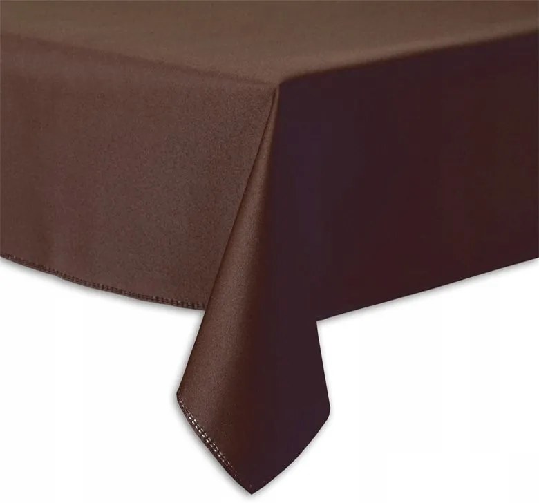 Dekorstudio Teflónovy obrus na stôl Gold II - hnedý Rozmer obrusu (šírka x dĺžka): 140x200cm