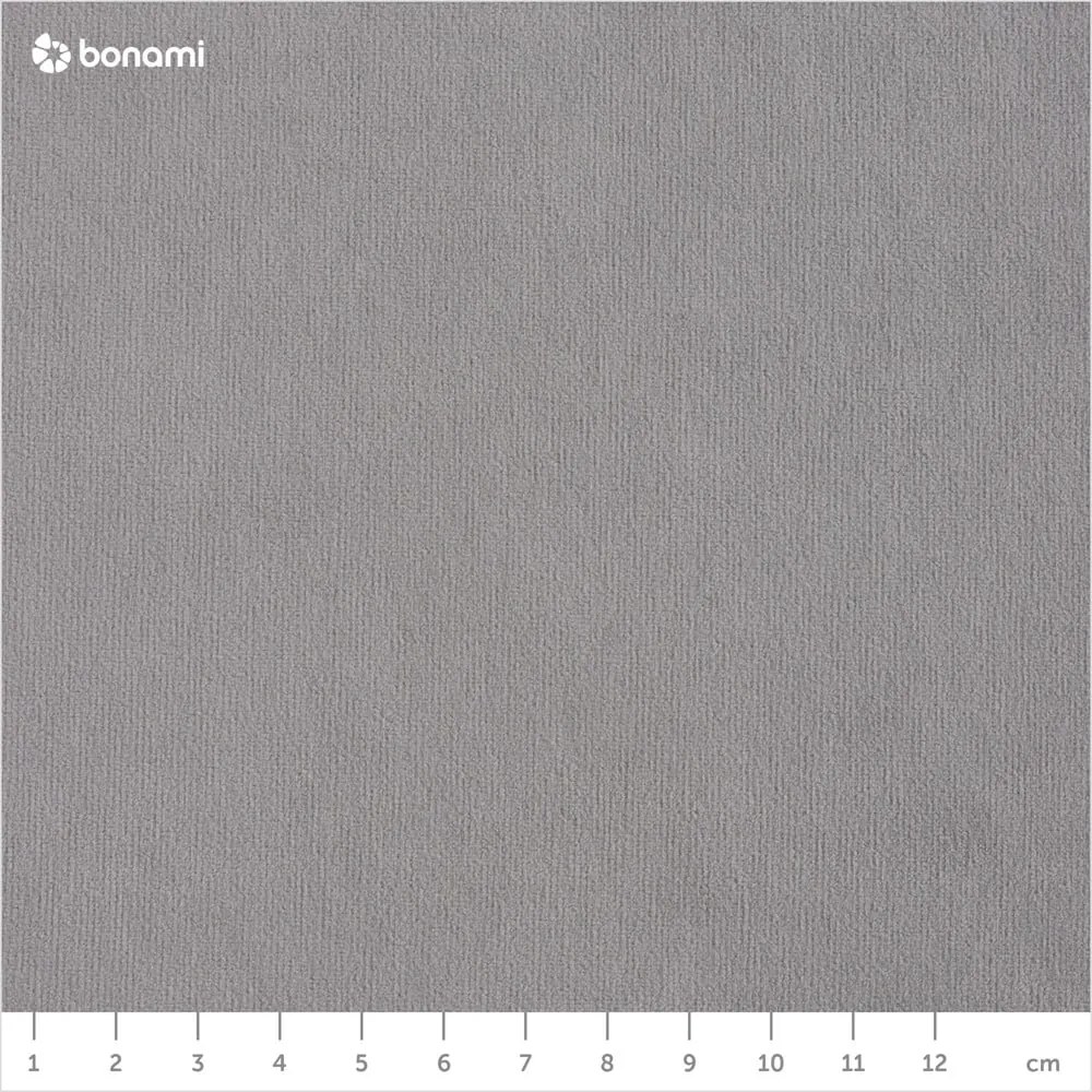 Svetlosivá zamatová rozkladacia rohová pohovka Miuform Stylish Stan L, ľavý roh