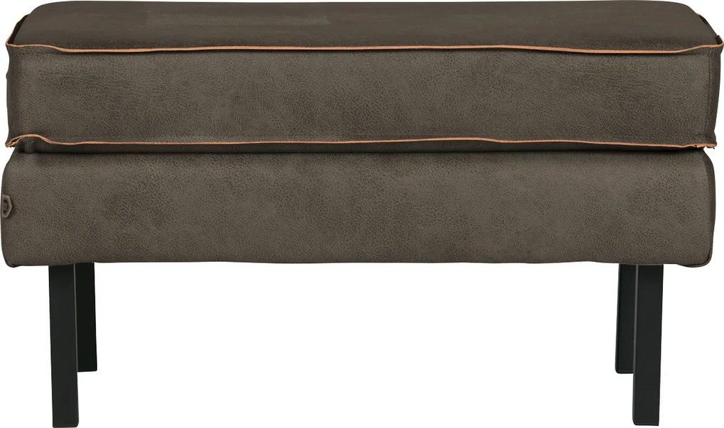 BePureHome Rodeo kožený ottoman - Khaki